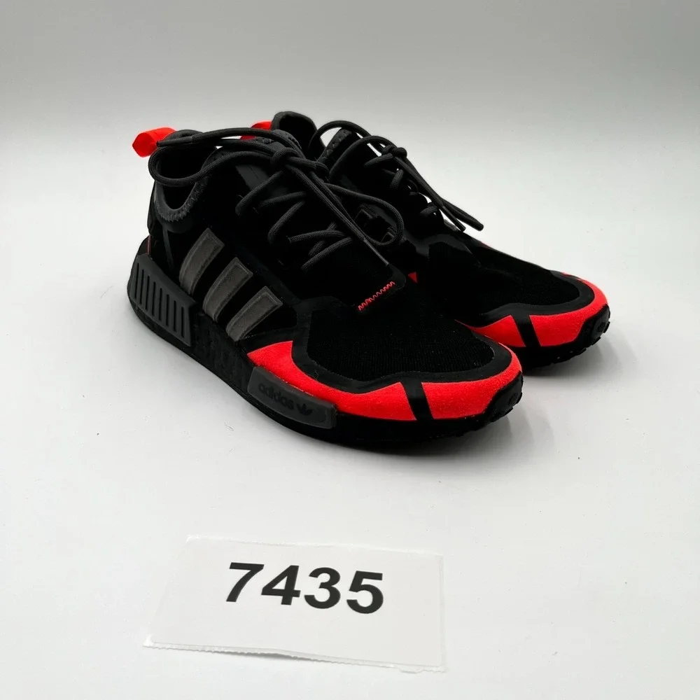 Adidas NMD-R1 GV7350‎ Sneakers Men's US 7 Black Solar Red Athletic Running Shoes